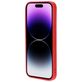 Mobiparts Coque iPhone 14 Pro Coque arrière en Silicone - Scarlet Red