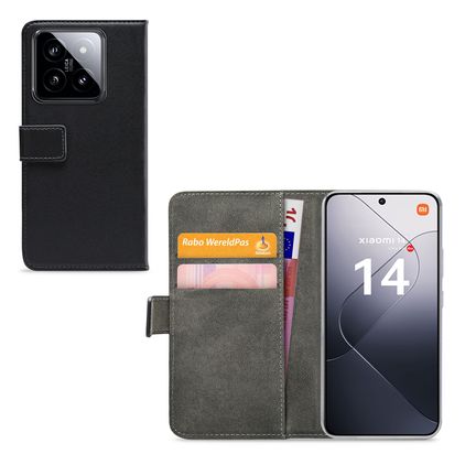 Mobilize Classic Gelly Wallet Xiaomi 14 Étui Portefeuille - Noir