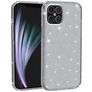 Mobigear Glitter Coque iPhone 12 Coque arrière Rigide - Gris