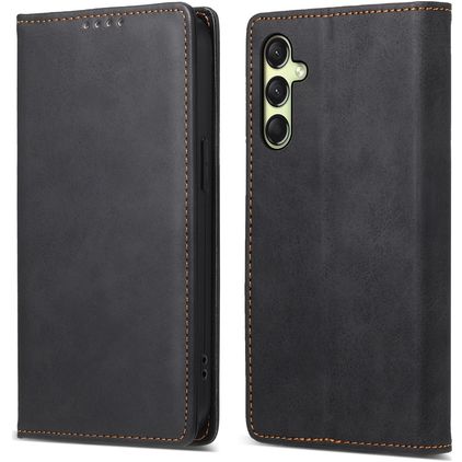 Mobigear Wallet Housse Samsung Galaxy A16 Etui Porte-Monnaie - Noir