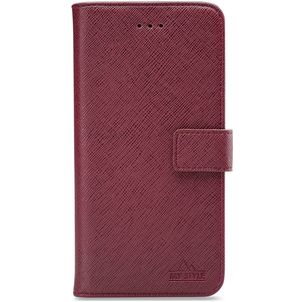 My Style Flex Wallet Housse Samsung Galaxy A7 (2018) Etui Porte-Monnaie - Bordeaux