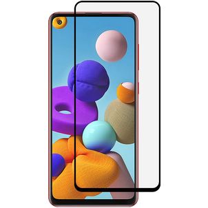 Mobigear Premium Samsung Galaxy A21s Verre trempé Protection d'écran - Compatible Coque - Noir