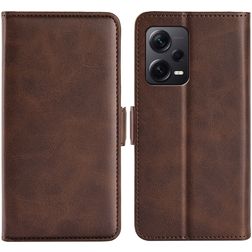 Mobigear Slim Magnet Housse Xiaomi Redmi Note 12 Pro Plus Etui Porte-Monnaie - Marron