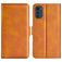 Mobigear Slim Magnet Housse Motorola Moto E32 Etui Porte-Monnaie - Cognac