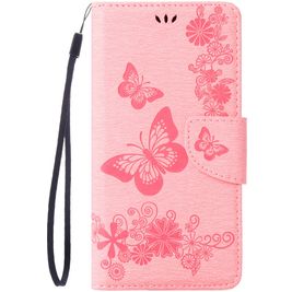 Mobigear Butterfly Housse iPhone 7 Etui Porte-Monnaie - Rose