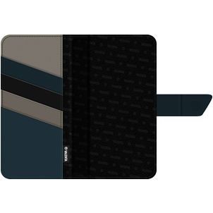 Valenta Snap Etui Housse en Cuir Véritable Porte-Monnaie - Large - Noir