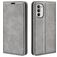 Mobigear Retro Slim Housse Motorola Moto G82 Etui Porte-Monnaie - Gris