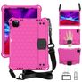 Mobigear HexStrap Coque iPad Air 11 Pouces (2026) Coque arrière en EVA + Bandoulière - Rouge