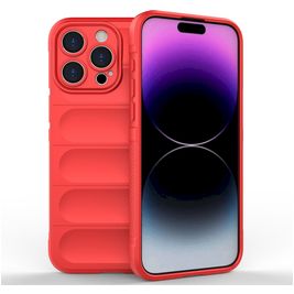 Mobigear Bumpy Coque iPhone 15 Pro Max Coque arrière en TPU Souple - Rouge