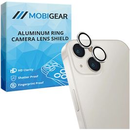 Mobigear Single iPhone 14 Verre trempé Protection Objectif Caméra - Compatible Coque - Lumière stellaire
