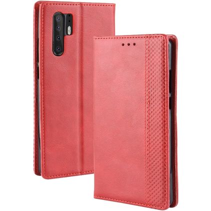 Mobigear Sensation Housse Huawei P30 Pro Etui Porte-Monnaie - Rouge