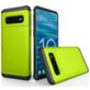 Mobigear Card Coque Samsung Galaxy S10 Coque arrière Rigide Anti-Chocs avec Porte-Cartes - Vert