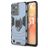 Mobigear Armor Ring Realme C31 Plastique rigide Coque arrière Antichoc avec bague de maintien - Bleu