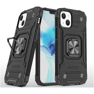 Mobigear Armor Ring Coque iPhone 13 Pro Coque arrière Rigide Anti-Chocs avec Anneau-Support - Noir