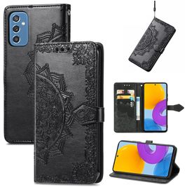 Mobigear Mandala Housse Samsung Galaxy M52 Etui Porte-Monnaie - Noir