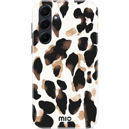 MIO Samsung Galaxy A55 MagSafe Plastique rigide Coque arrière - Leopard
