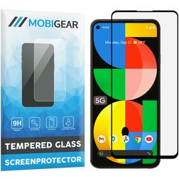 Mobigear Premium Google Pixel 5a 5G Verre trempé Protection d'écran - Compatible coque - Noir