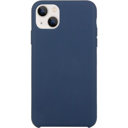 Mobigear Rubber Touch Coque iPhone 15 Coque arrière en Silicone - Dark Blue