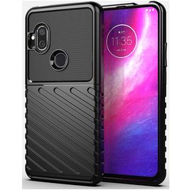 Mobigear Groove Coque Motorola One Hyper Coque arrière en TPU Souple - Noir