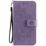 Mobigear Flowers Housse OPPO A54 5G Etui Porte-Monnaie - Violet
