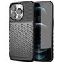 Mobigear Groove Coque iPhone 13 Pro Max Coque arrière en TPU Souple - Noir