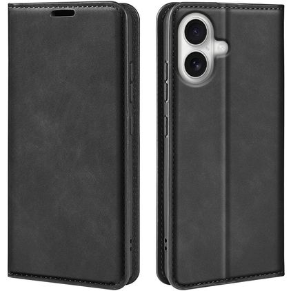 Mobigear Retro Slim Housse iPhone 17 Etui Porte-Monnaie - Noir