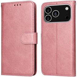 Mobigear Wallet Housse iPhone 17 Pro Etui Porte-Monnaie - Rose doré