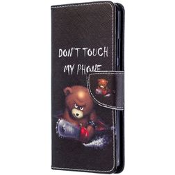 Mobigear Design Housse Huawei P40 Pro Etui Porte-Monnaie - Do Not Touch