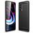 Mobigear Brushed Slim Coque Motorola Edge (2021) Coque arrière en TPU Souple - Noir