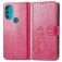 Mobigear Clover Motorola Moto G71 5G Étui Portefeuille - Magenta