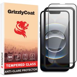 GrizzlyCoat AlignPro Anti Glare iPhone 16e Verre trempé Protection d'écran Anti-Glare - Compatible Coque + Cadre d'installation