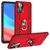 Mobigear Armor Ring Coque OPPO A76 Coque arrière Rigide Anti-Chocs avec Anneau-Support - Rouge