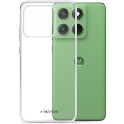 Mobilize Gelly Case Coque Transparente Motorola Edge 60 Coque arrière en TPU Souple - Transparent