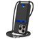 Mobigear Lanyard Card iPhone 16 Pro Max Coque avec cordon en Silicone et Porte-Cartes - Noir