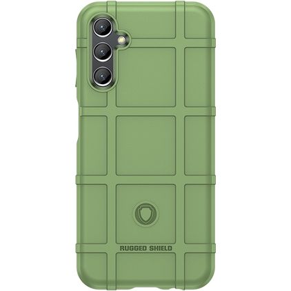 Mobigear Rugged Shield Coque Samsung Galaxy A24 Coque arrière en TPU Souple Anti-Chocs - Vert