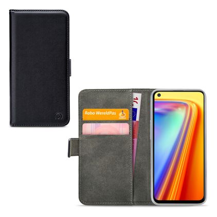 Mobilize Classic Gelly Wallet Housse Realme 7 Etui Porte-Monnaie - Noir