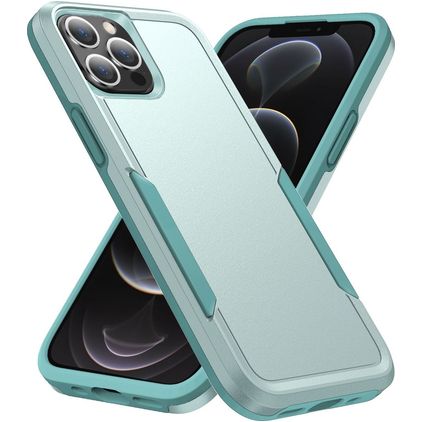 Mobigear Heavy Armor Coque iPhone 14 Pro Max Coque arrière Rigide Anti-Chocs - Vert