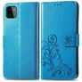 Mobigear Clover Housse Samsung Galaxy A22 4G Etui Porte-Monnaie - Bleu
