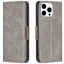 Mobigear Excellent Housse iPhone 16 Pro Etui Porte-Monnaie - Gris