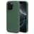 Mobiparts Coque iPhone 16 Pro Coque arrière en Silicone - Forest Green