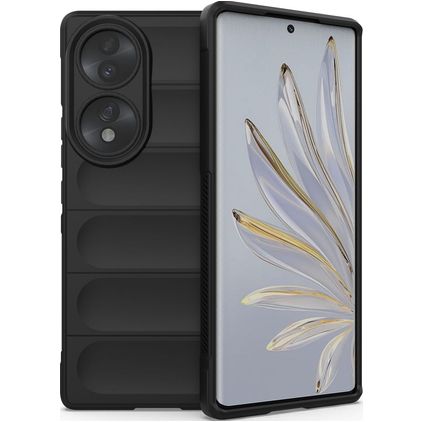 Mobigear Bumpy Coque HONOR 70 Coque arrière en TPU Souple - Noir