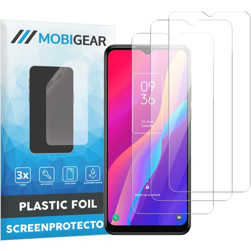 Mobigear TCL 30E Protection d'écran Film - Compatible Coque (Lot de 3)