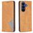 Mobigear Rhombus Slim Samsung Galaxy A37 Étui - Cognac
