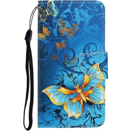Mobigear Design Housse Xiaomi Redmi 9 Etui Porte-Monnaie - Papillon