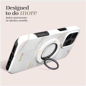 MIO Holder MagSafe Bague téléphone - White Marble Universel