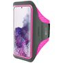 Mobiparts Comfort Fit Brassard Téléphone Samsung Galaxy S20 Plus Brassard Coque de Sport en Neoprène - Neon Pink