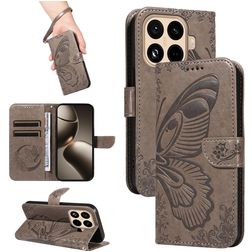 Mobigear Butterfly Housse Xiaomi 15T Pro Etui Porte-Monnaie - Gris