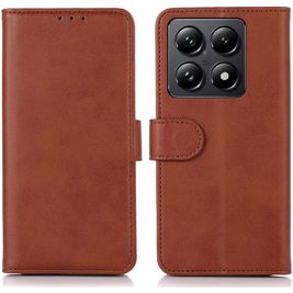 Mobigear Wallet Housse Xiaomi 14T Etui Porte-Monnaie - Marron