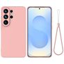Mobigear Rubber Touch Coque Samsung Galaxy S26 Ultra Coque arrière en Silicone - Rose