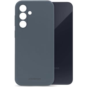 Mobilize Rubber Gelly Coque Samsung Galaxy A35 Coque arrière en TPU Souple - Matt Blue
